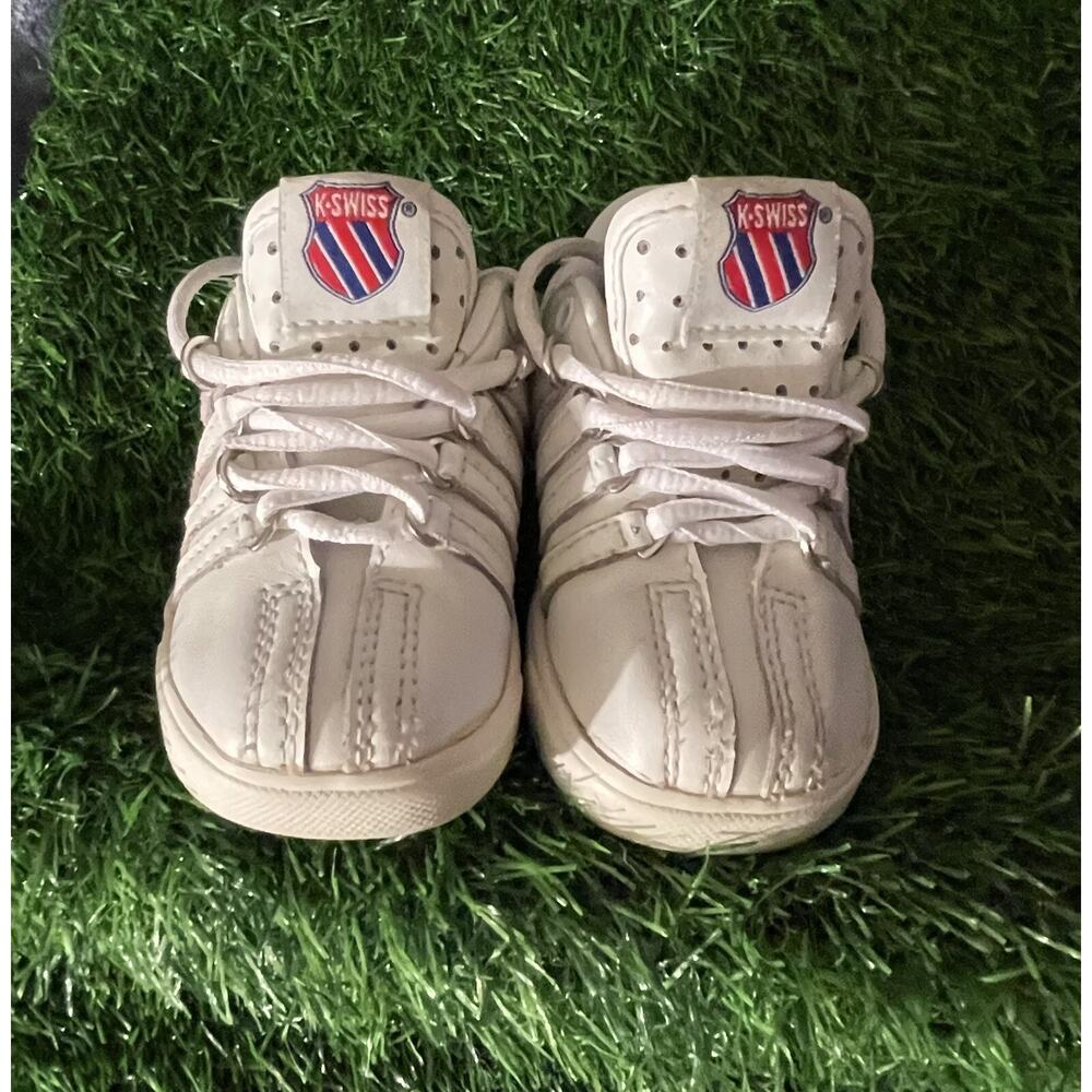 K-Swiss Classic‎ Triple White Infant Baby Casual Sneakers Shoes Size 4 1/2
